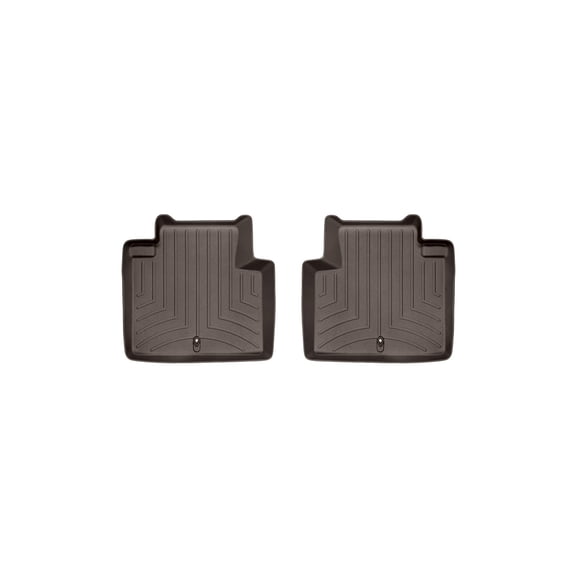 WeatherTech Custom Fit FloorLiners compatible with 2014-2019 Infiniti Q70 - 2nd Row (2-Piece Liner), Cocoa