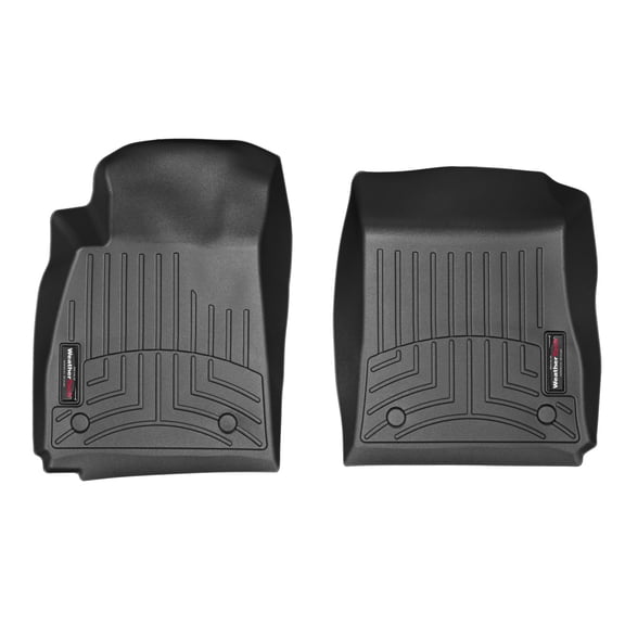 WeatherTech Custom Fit FloorLiners compatible with 2014-2020 Chevrolet Impala - 1st Row (Driver & Passenger), Black