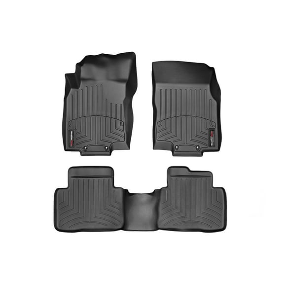 WeatherTech Custom Fit FloorLiners compatible with 2014-2020 Nissan Rogue - 1st & 2nd Row, Black