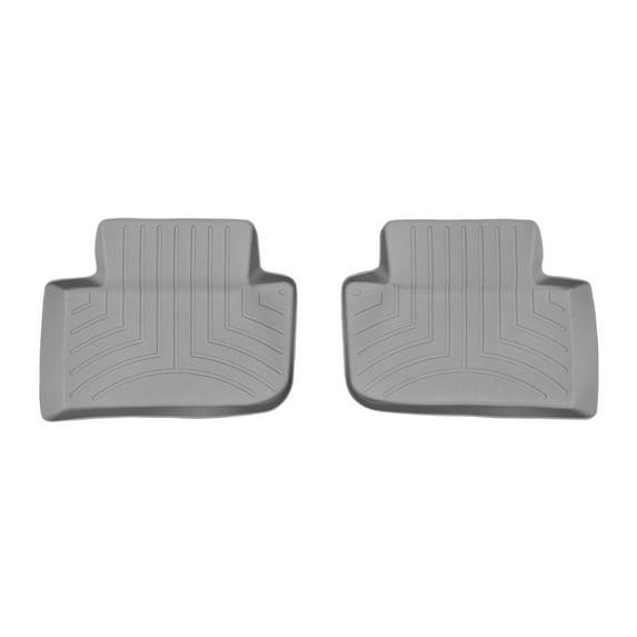 WeatherTech Custom Fit FloorLiners compatible with 2015-2026 Porsche® Macan - 2nd Row (2-Piece Liner), Grey