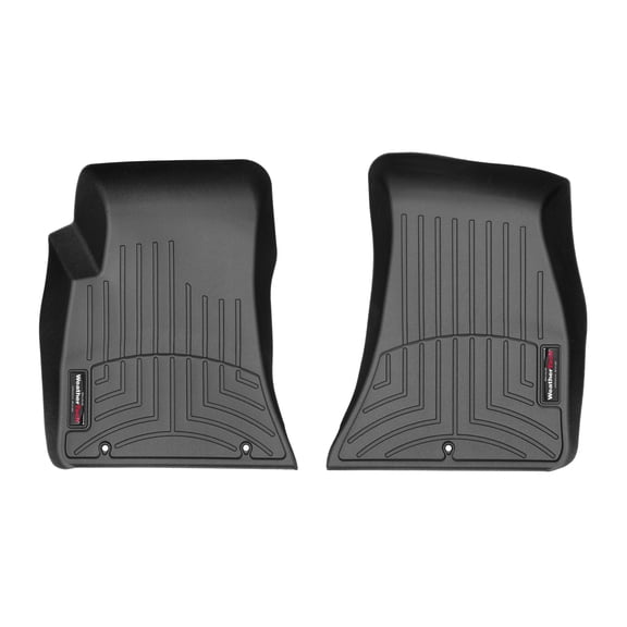 WeatherTech Custom Fit FloorLiners compatible with 2017-2023 Dodge Challenger - 1st Row (Driver & Passenger), Black