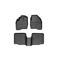 thumbnail image 1 of WeatherTech Custom Fit FloorLiners compatible with 2015-2016 Ford Explorer - 1st & 2nd Row, Black, 1 of 5