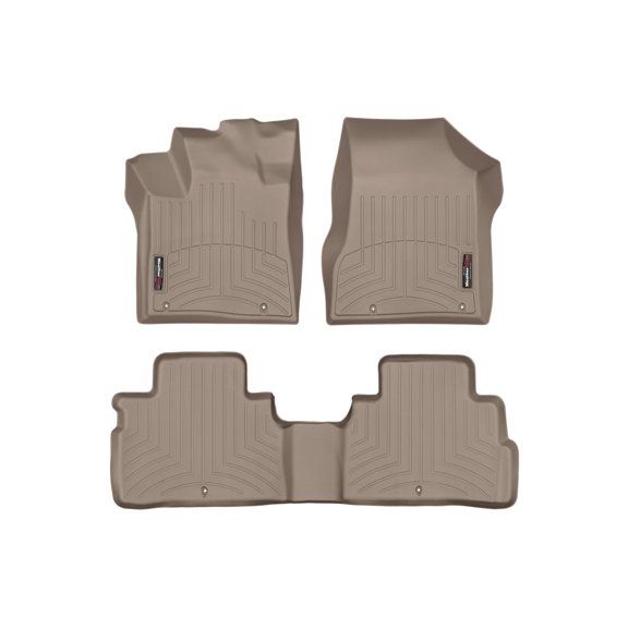 WeatherTech Custom Fit FloorLiners compatible with 2017-2017 Nissan Murano - 1st & 2nd Row, Tan