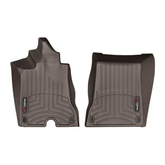 WeatherTech Custom Fit FloorLiners compatible with 2015-2017 Ferrari California T - 1st Row (Driver & Passenger), Cocoa