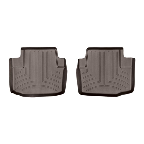 WeatherTech Custom Fit FloorLiners compatible with 2015-2019 Cadillac CTS - 2nd Row (2-Piece Liner), Cocoa