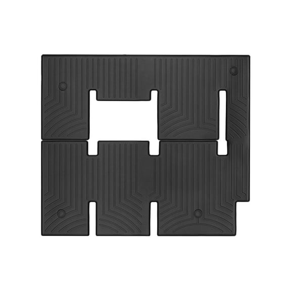 WeatherTech Custom Fit FloorLiners compatible with 2022-2022 Ford Transit - One piece - 2nd and 3rd row coverage, Black