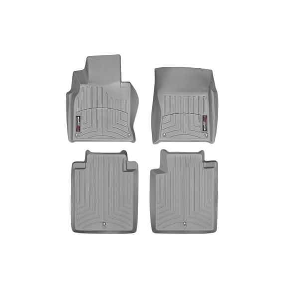 WeatherTech Custom Fit FloorLiners compatible with 2015-2019 Infiniti Q70 - 1st & 2nd Row (2-pc. Rear Liner), Grey