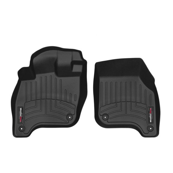 WeatherTech Custom Fit FloorLiners compatible with 2015-2019 VW e-Golf - 1st Row (Driver & Passenger), Black