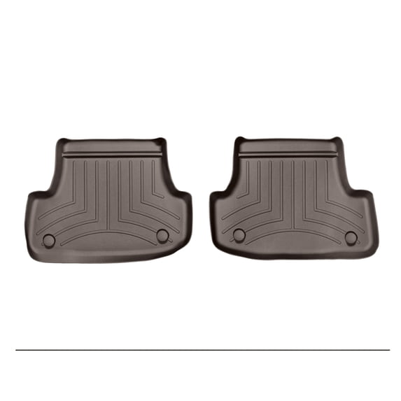 WeatherTech Custom Fit FloorLiners compatible with 2015-2020 Audi A3 - 2nd Row (2-Piece Liner), Cocoa