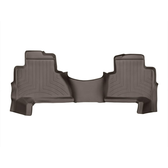 WeatherTech Custom Fit FloorLiners compatible with 2015-2020 Cadillac Escalade - 2nd Row, Cocoa