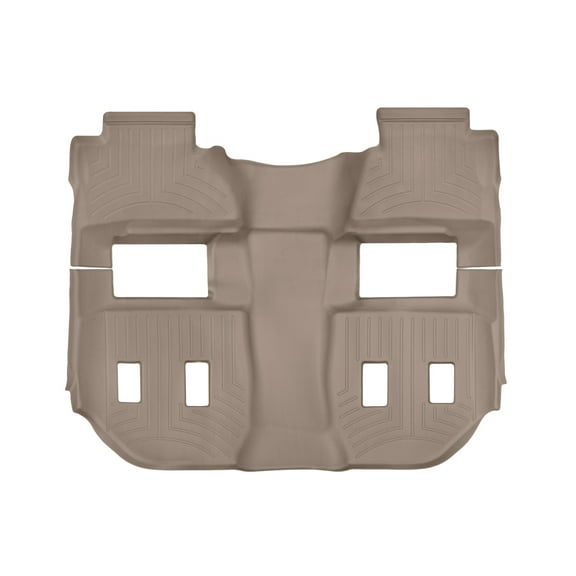 WeatherTech Custom Fit FloorLiners compatible with 2015-2020 Cadillac Escalade ESV - One piece - 2nd and 3rd row coverage, Tan