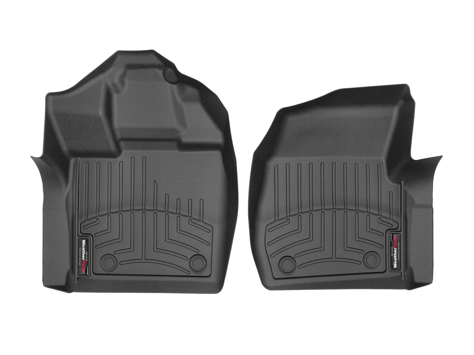 WeatherTech Custom Fit FloorLiners compatible with 2015-2020 Ford F-150 - 1st Row (Driver & Passenger), Black
