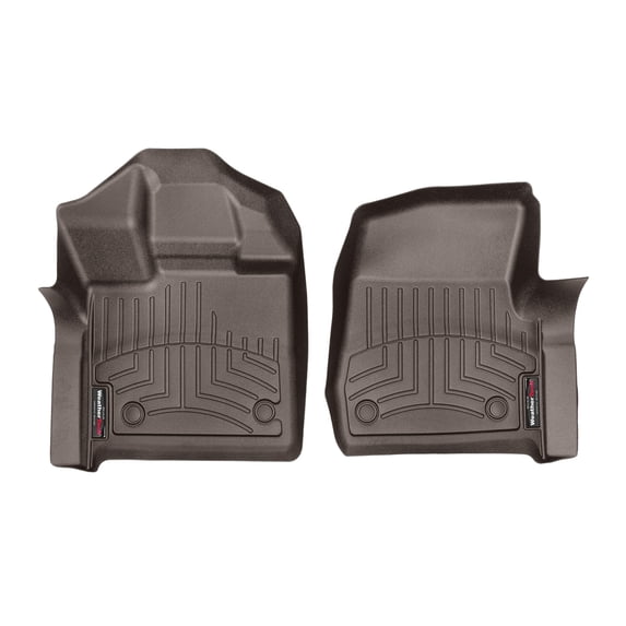 WeatherTech Custom Fit FloorLiners compatible with 2015-2020 Ford F-150 - 1st Row (Driver & Passenger), Cocoa