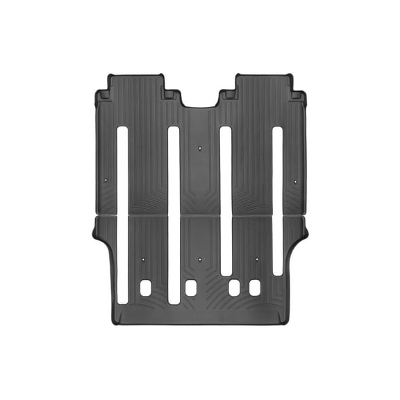 WeatherTech Custom Fit FloorLiners compatible with 2015-2021 Kia Sedona - Two piece - 2nd and 3rd row coverage, Black