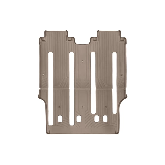WeatherTech Custom Fit FloorLiners compatible with 2015-2021 Kia Sedona - Two piece - 2nd and 3rd row coverage, Tan