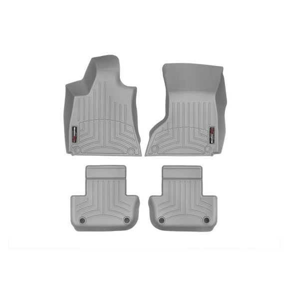 WeatherTech Custom Fit FloorLiners compatible with 2017-2024 Maserati Ghibli - 1st & 2nd Row, Grey