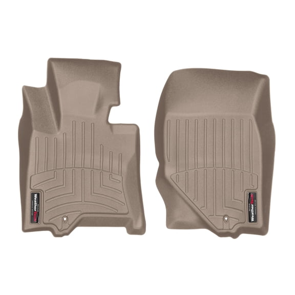 WeatherTech Custom Fit FloorLiners compatible with Infiniti QX50, EX - 1st Row (Driver & Passenger), Tan