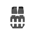 thumbnail image 1 of WeatherTech Custom Fit FloorLiners compatible with 2016-2017 Tesla Model X - Complete Set (1st, 2nd, & 3rd Row), Black, 1 of 5