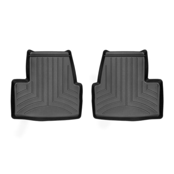 WeatherTech Custom Fit FloorLiners compatible with 2016-2019 Chevrolet Volt - 2nd Row (2-Piece Liner), Black