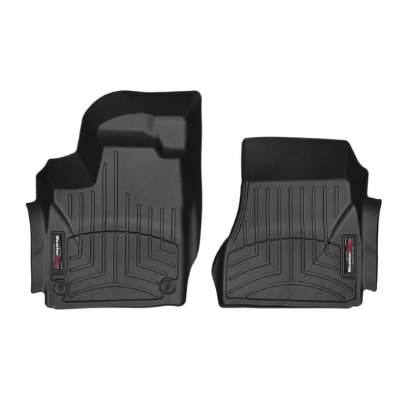 WeatherTech Custom Fit FloorLiners compatible with 2016-2019 smart fortwo - 1st Row (Driver & Passenger), Black
