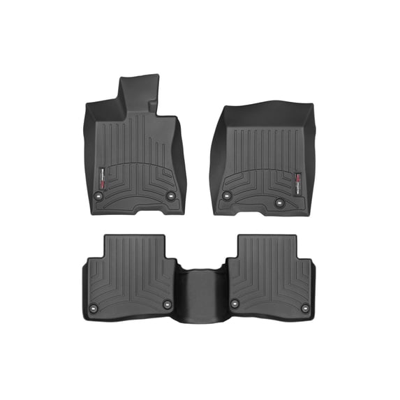 WeatherTech Custom Fit FloorLiners compatible with 2016-2020 Acura RLX - 1st & 2nd Row, Black