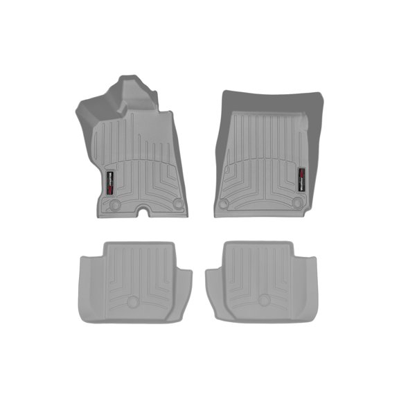 WeatherTech Custom Fit FloorLiners compatible with 2016-2020 Ferrari GTC4Lusso - 1st & 2nd Row (2-pc. Rear Liner), Grey