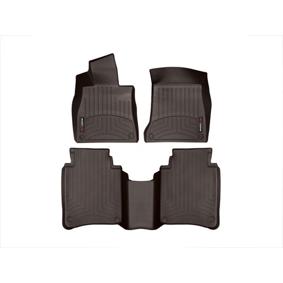 WeatherTech Custom Fit FloorLiners compatible with 2016-2020 Mercedes Maybach - 1st & 2nd Row, Cocoa