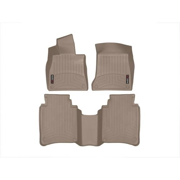 WeatherTech Custom Fit FloorLiners compatible with 2016-2020 Mercedes Maybach - 1st & 2nd Row, Tan
