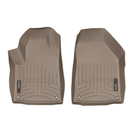 WeatherTech Custom Fit FloorLiners compatible with 2016-2018 Jeep Cherokee - 1st Row (Driver & Passenger), Tan
