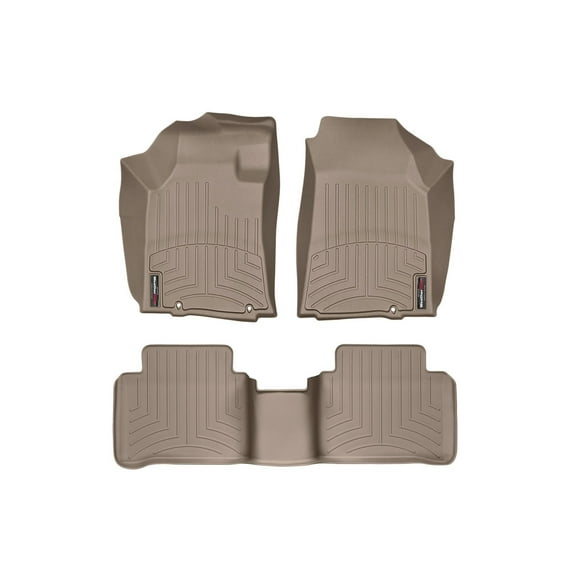WeatherTech Custom Fit FloorLiners compatible with 2016-2023 Nissan Maxima - 1st & 2nd Row, Tan