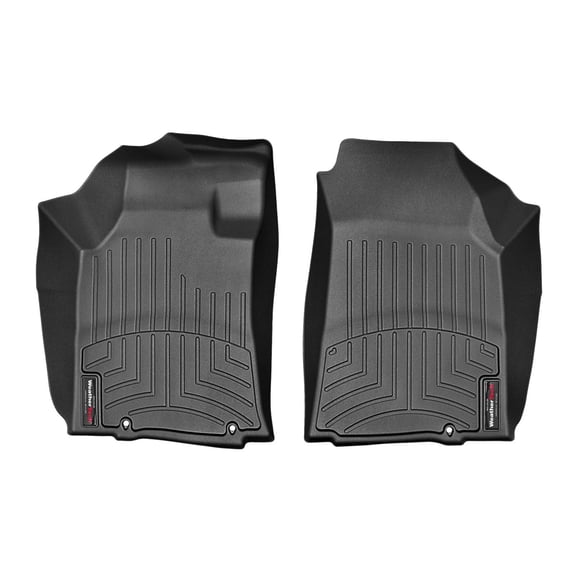 WeatherTech Custom Fit FloorLiners compatible with 2016-2023 Nissan Maxima - 1st Row (Driver & Passenger), Black