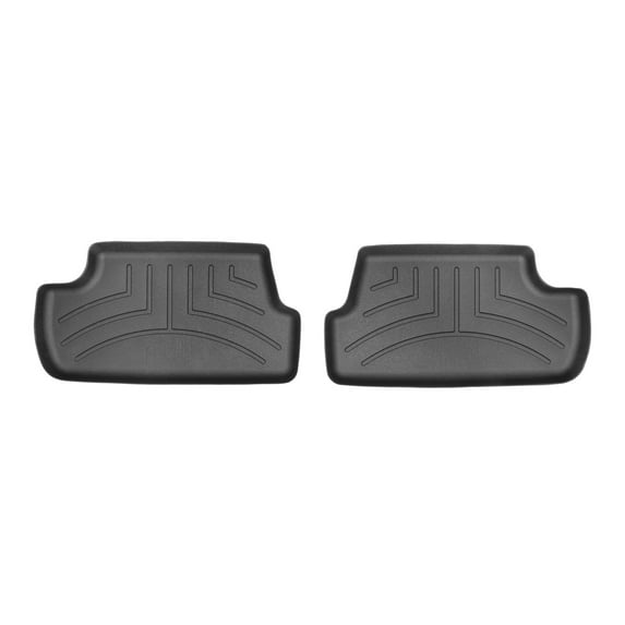 WeatherTech Custom Fit FloorLiners compatible with 2025-2026 MINI Convertible - 2nd Row (2-Piece Liner), Black