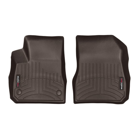 WeatherTech Custom Fit FloorLiners compatible with 2016-2025 Chevrolet Malibu - 1st Row (Driver & Passenger), Cocoa