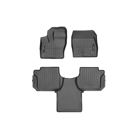 WeatherTech Custom Fit FloorLiners compatible with 2014-2017 Ford Transit Connect - 1st & 2nd Row, Black