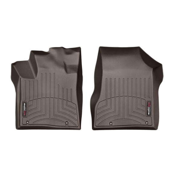 WeatherTech Custom Fit FloorLiners compatible with 2017-2017 Nissan Murano - 1st Row (Driver & Passenger), Cocoa