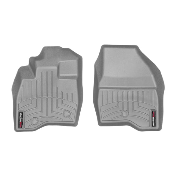 WeatherTech Custom Fit FloorLiners compatible with 2017-2019 Ford Explorer - 1st Row (Driver & Passenger), Grey