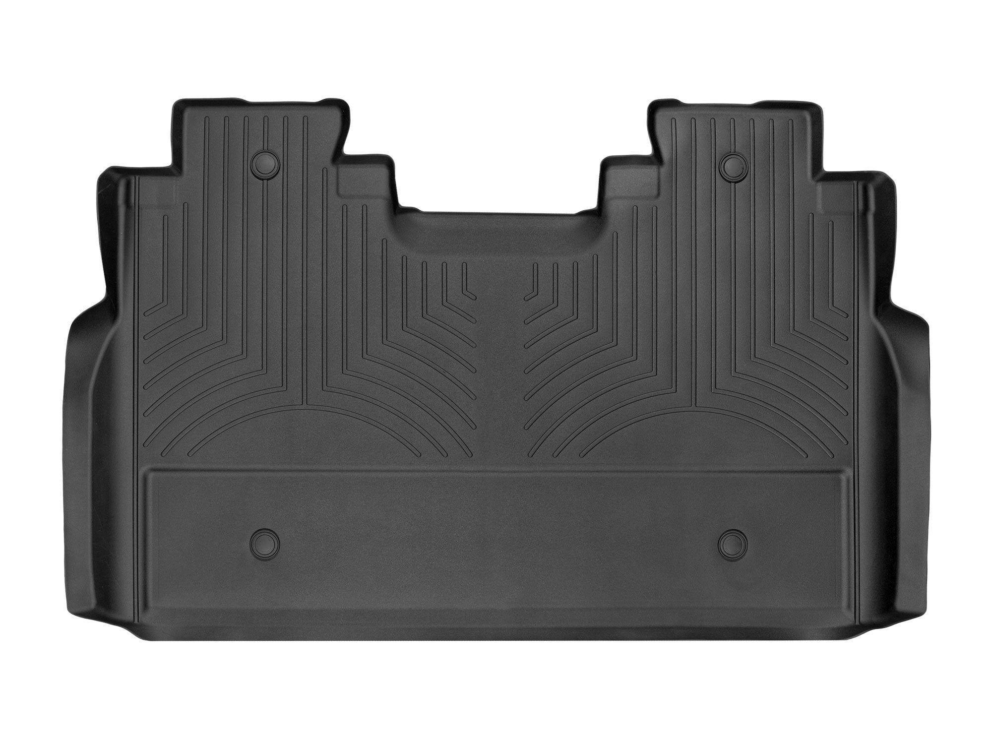 WeatherTech Custom Fit FloorLiners compatible with 2023-2024 Ford Super Duty - 2nd Row, Black