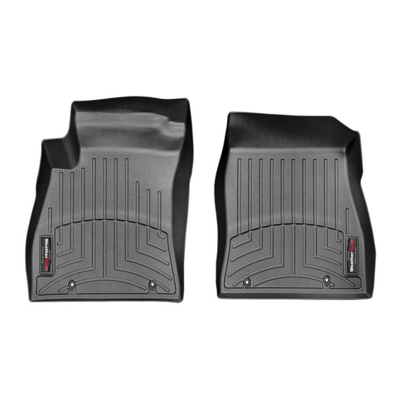 WeatherTech Custom Fit FloorLiners compatible with 2017-2019 Nissan Sentra - 1st Row (Driver & Passenger), Black