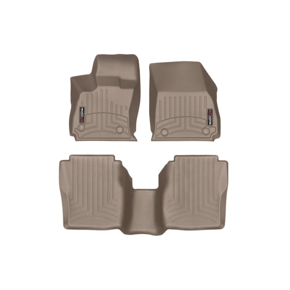 WeatherTech Custom Fit FloorLiners compatible with 2017-2020 Lincoln Continental - 1st & 2nd Row, Tan