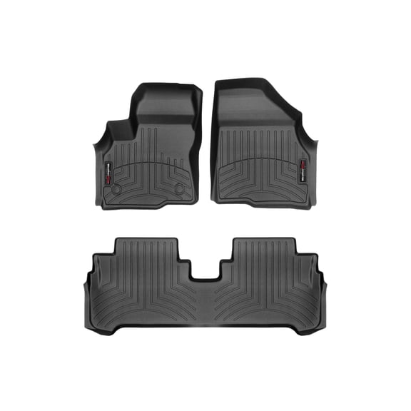 WeatherTech Custom Fit FloorLiners compatible with 2017-2023 Chevrolet Bolt EV - 1st & 2nd Row, Black