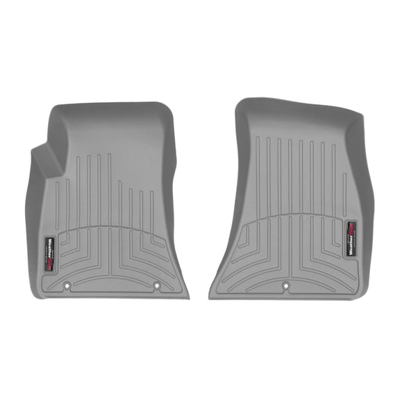 WeatherTech Custom Fit FloorLiners compatible with 2017-2023 Dodge Challenger - 1st Row (Driver & Passenger), Grey