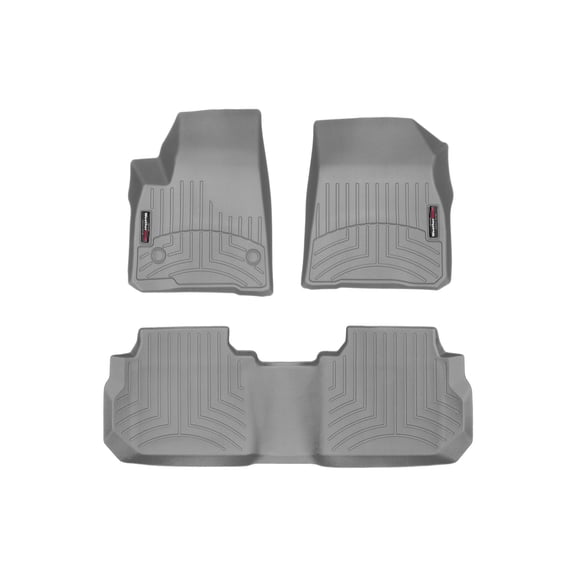 WeatherTech Custom Fit FloorLiners compatible with 2017-2026 Cadillac XT5 - 1st & 2nd Row, Grey