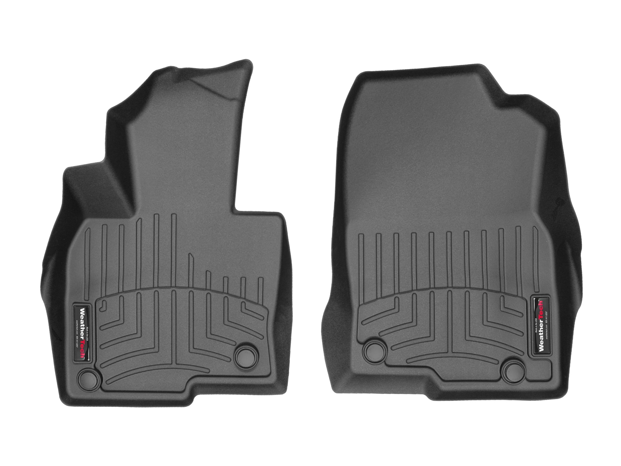 WeatherTech Custom Fit FloorLiners compatible with 2017-2025 Mazda CX-5 - 1st Row (Driver & Passenger), Black