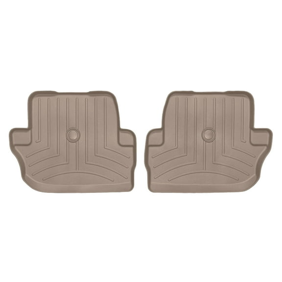 WeatherTech Custom Fit FloorLiners compatible with 2018-2018 Jeep Wrangler 2-Door - 2nd Row (2-Piece Liner), Tan