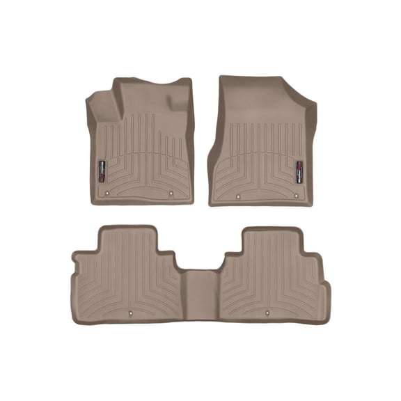 WeatherTech Custom Fit FloorLiners compatible with 2018-2018 Nissan Murano - 1st & 2nd Row, Tan