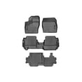 thumbnail image 1 of WeatherTech Custom Fit FloorLiners compatible with 2014-2017 Ford Transit Connect - Complete Set (1st, 2nd, & 3rd Row), Black, 1 of 5