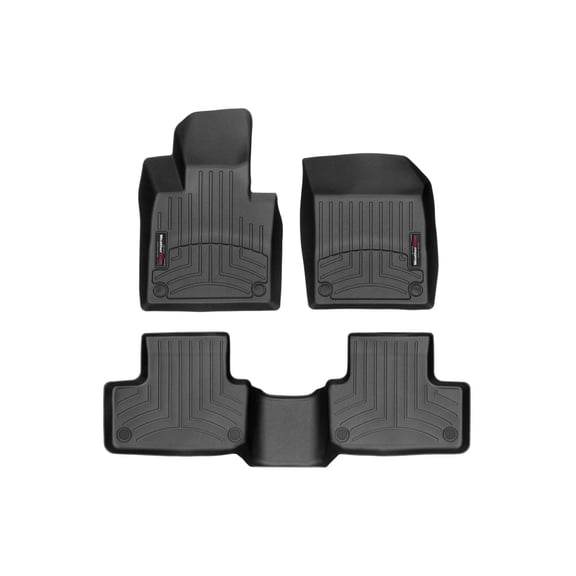 WeatherTech Custom Fit FloorLiners compatible with 2022-2026 Volvo XC60 - 1st & 2nd Row, Black