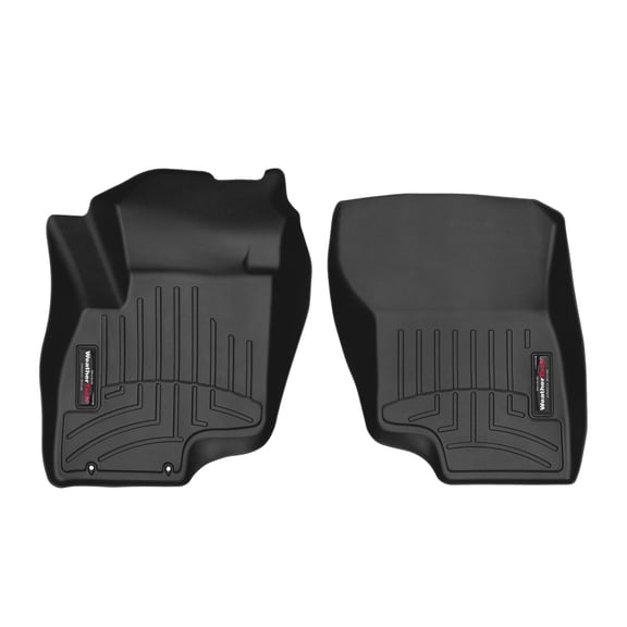 WeatherTech Custom Fit FloorLiners compatible with 2018-2022 Mitsubishi Outlander PHEV - 1st Row (Driver & Passenger), Black
