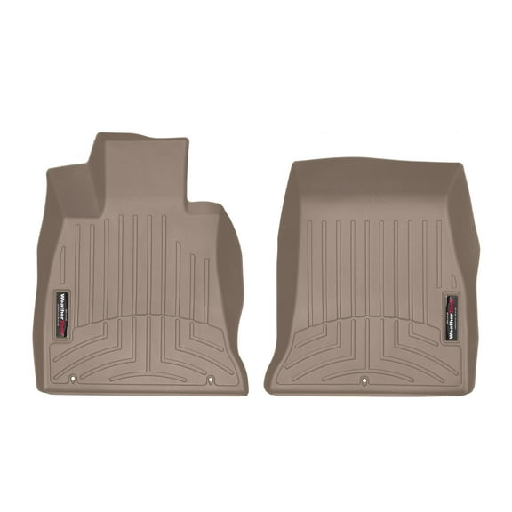 WeatherTech Custom Fit FloorLiners compatible with 2018-2023 Kia Stinger - 1st Row (Driver & Passenger), Tan