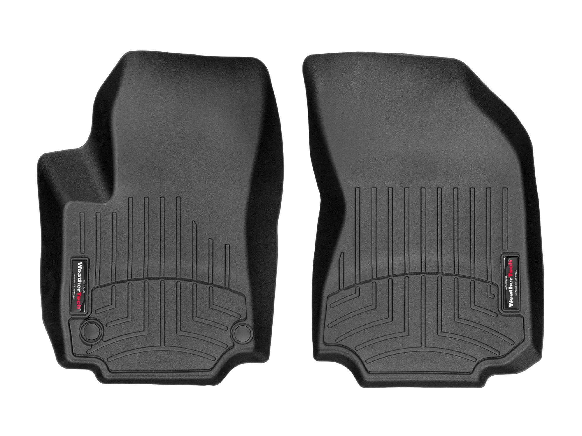 WeatherTech Custom Fit FloorLiners compatible with 2018-2024 GMC Terrain - 1st Row (Driver & Passenger), Black